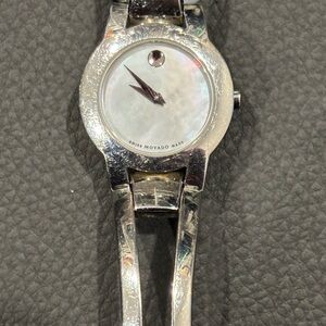 Movado Women’s Stainless Steel Watch – Mother of Pearl Dial